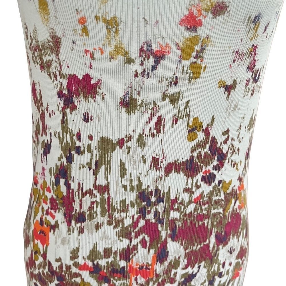 Eddie Bauer paint splatter ribbed cotton tank top size S - Picture 2 of 6